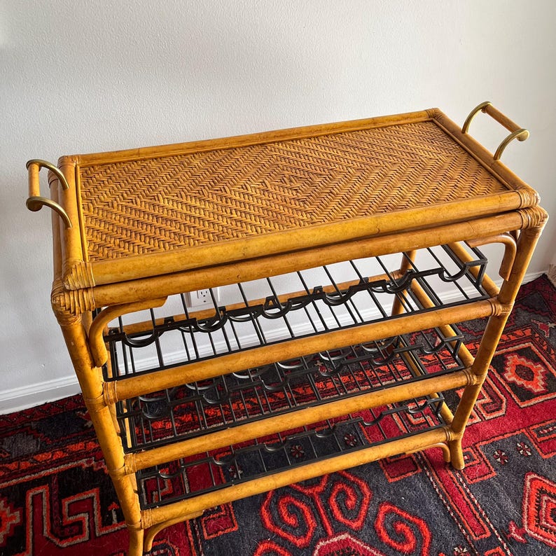 Maitland-Smith Wine Rack & Serving Table