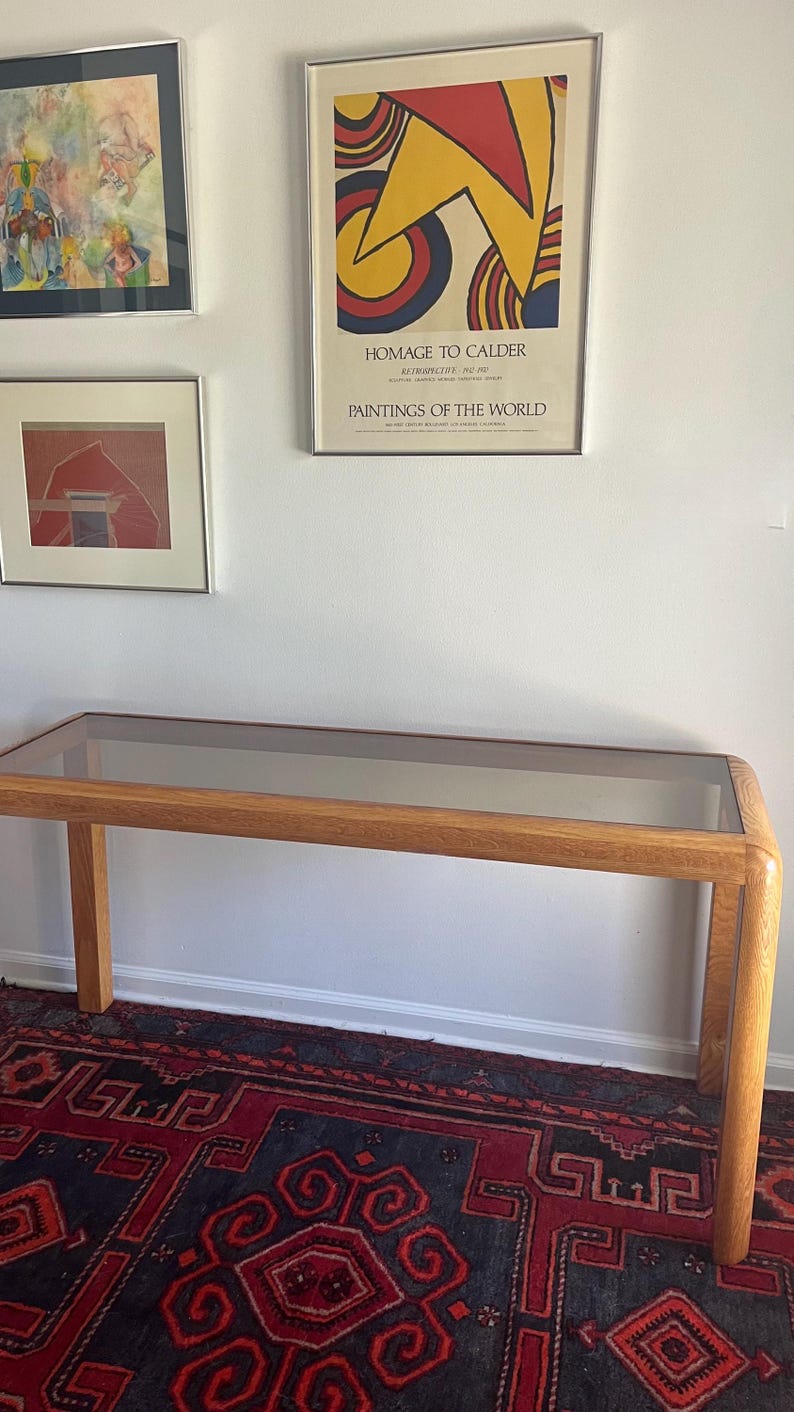 Scan Design Wood & Glass Console