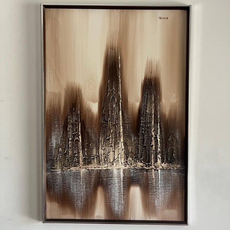 Devine Abstract Cityscape Oil Painting