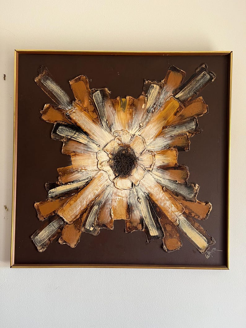 Walker Abstract Flower Oil Painting